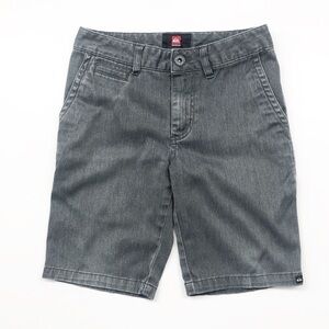 Quiksilver gray boys flat front shorts